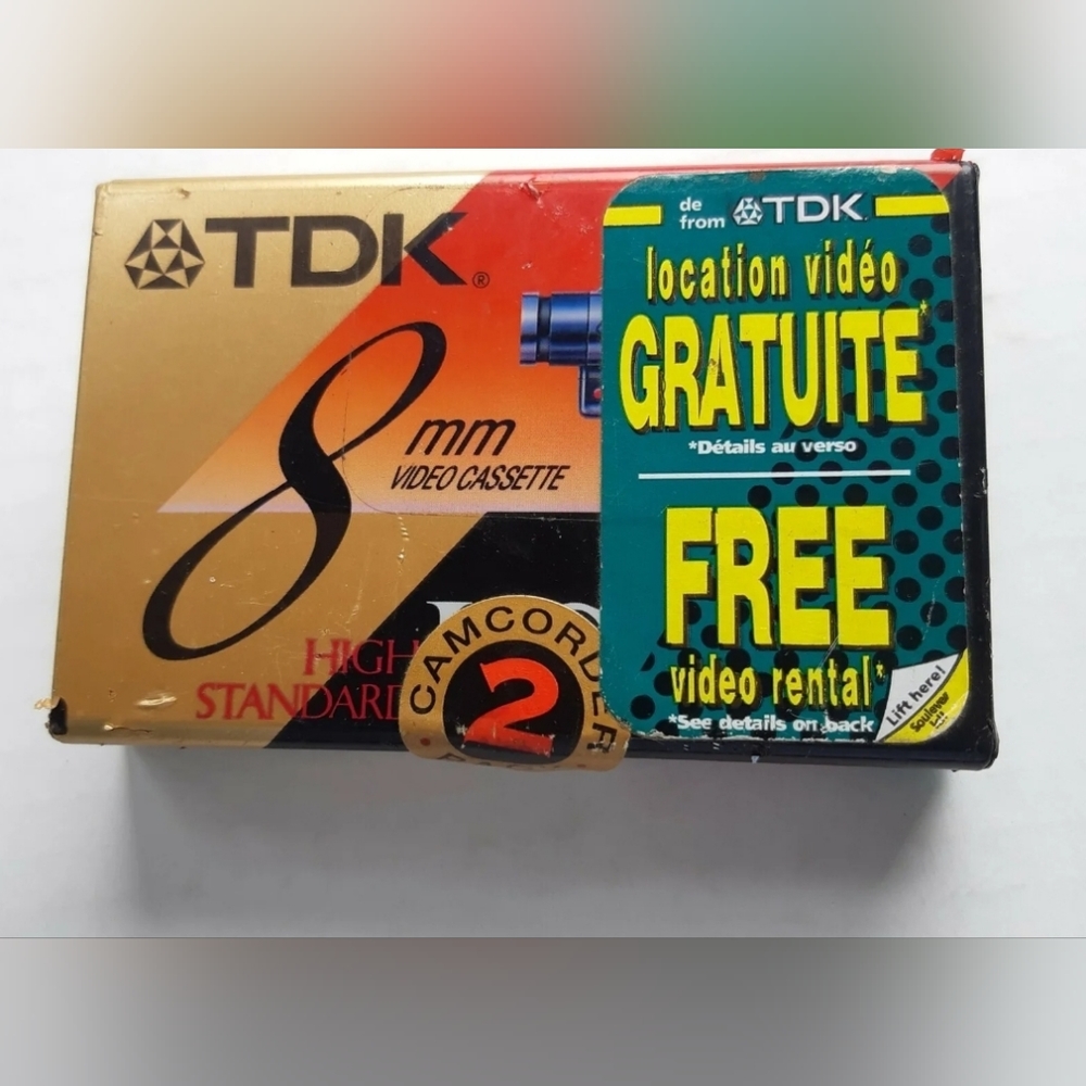 TDK new sealed 8mm HS120 camcorder video cassettes High Standard